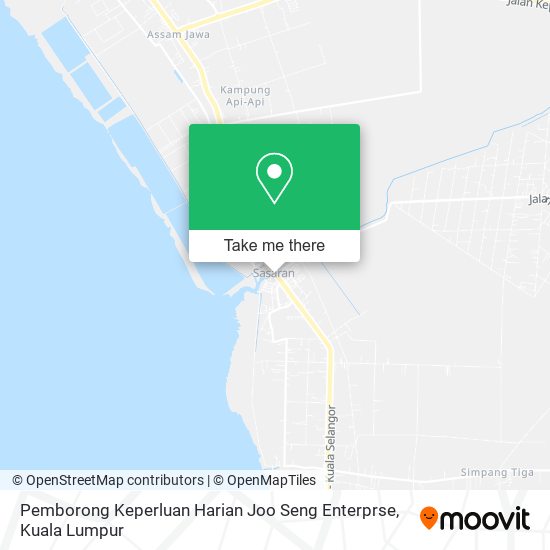 Peta Pemborong Keperluan Harian Joo Seng Enterprse