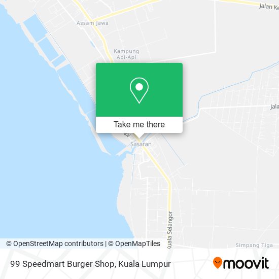 99 Speedmart Burger Shop map
