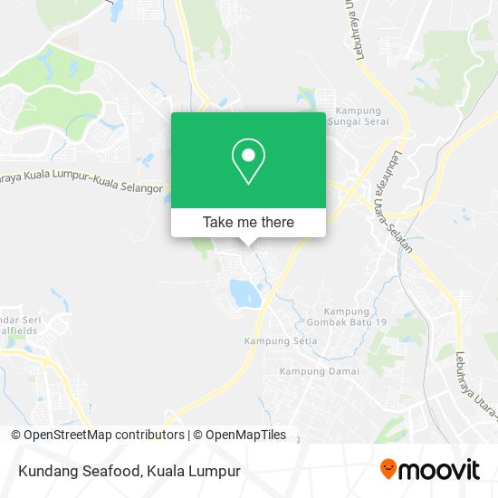 Kundang Seafood map