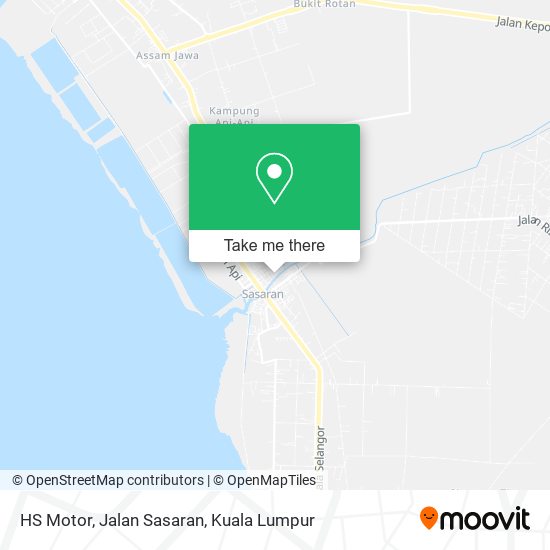 HS Motor, Jalan Sasaran map