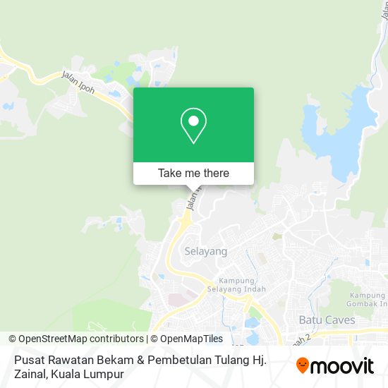 Peta Pusat Rawatan Bekam & Pembetulan Tulang Hj. Zainal