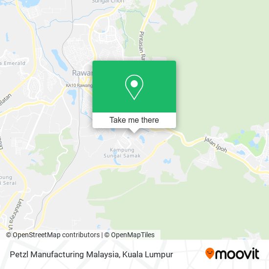 Petzl Manufacturing Malaysia map