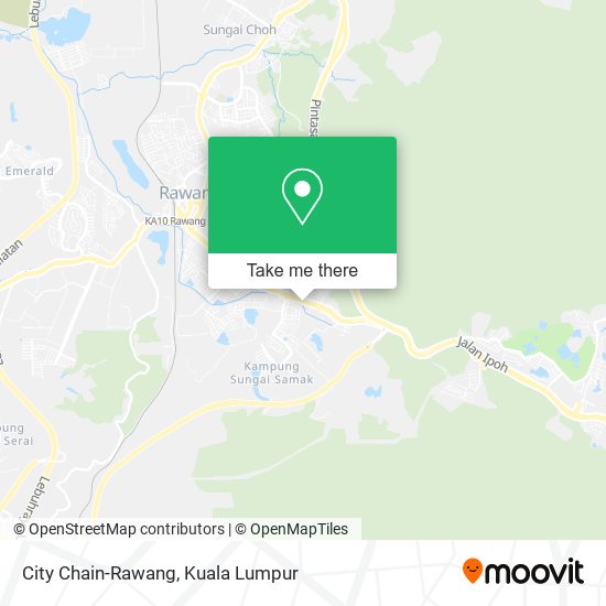 City Chain-Rawang map