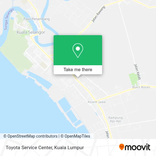 TOYOTA Service Center map