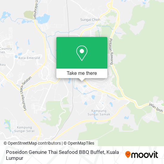 Poseidon Genuine Thai Seafood BBQ Buffet map