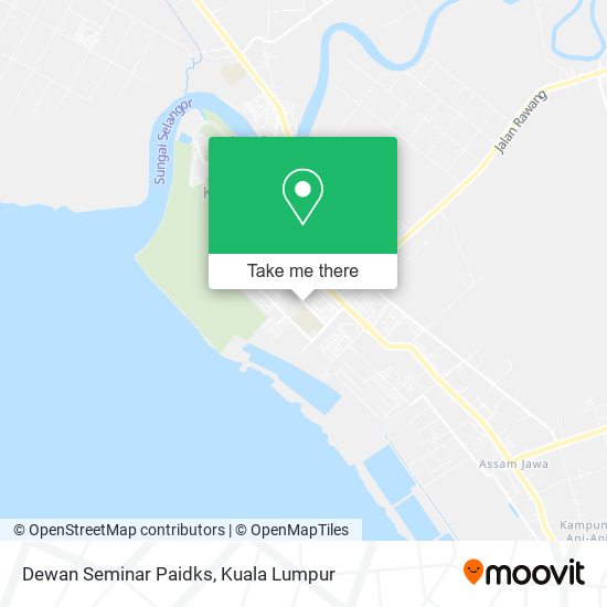 Dewan Seminar Paidks map