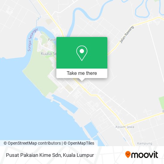 Pusat Pakaian Kime Sdn map