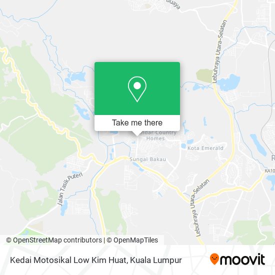 Peta Kedai Motosikal Low Kim Huat