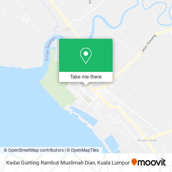 Kedai Gunting Rambut Muslimah Dian map