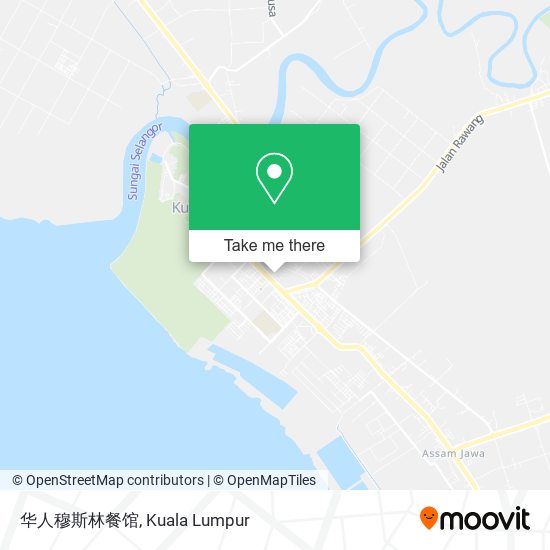 华人穆斯林餐馆 map