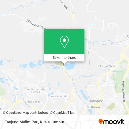 Peta Tanjung Malim Pau