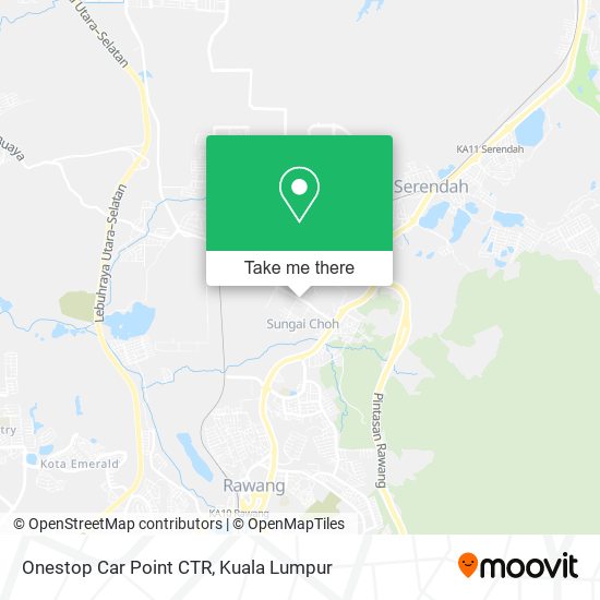 Onestop Car Point CTR map