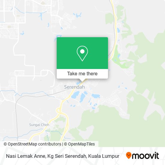 Peta Nasi Lemak Anne, Kg Seri Serendah