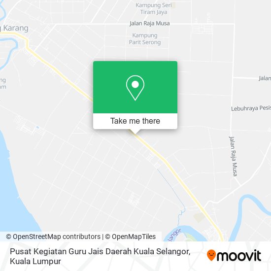Peta Pusat Kegiatan Guru Jais Daerah Kuala Selangor