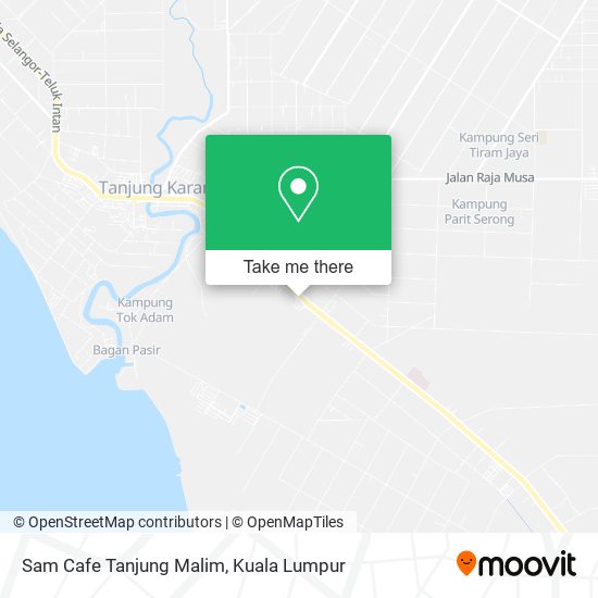 Peta Sam Cafe Tanjung Malim