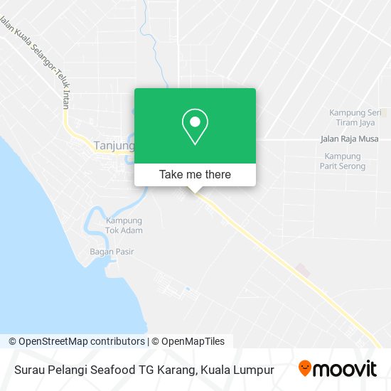 Surau Pelangi Seafood TG Karang map