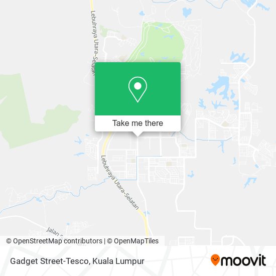Gadget Street-Tesco map