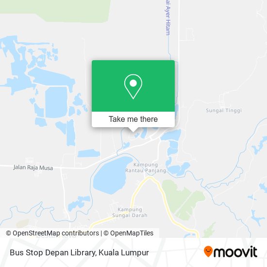 Bus Stop Depan Library map