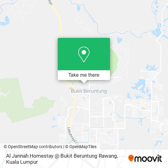 Al Jannah Homestay @ Bukit Beruntung Rawang map