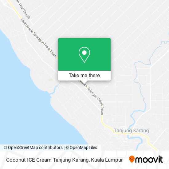 Coconut ICE Cream Tanjung Karang map