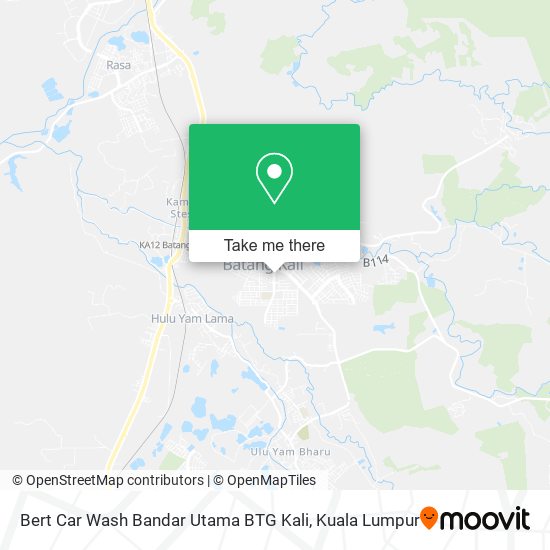 Bert Car Wash Bandar Utama BTG Kali map