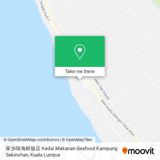 Peta 家乡味海鲜饭店 Kedai Makanan Seafood Kampung Sekinchan