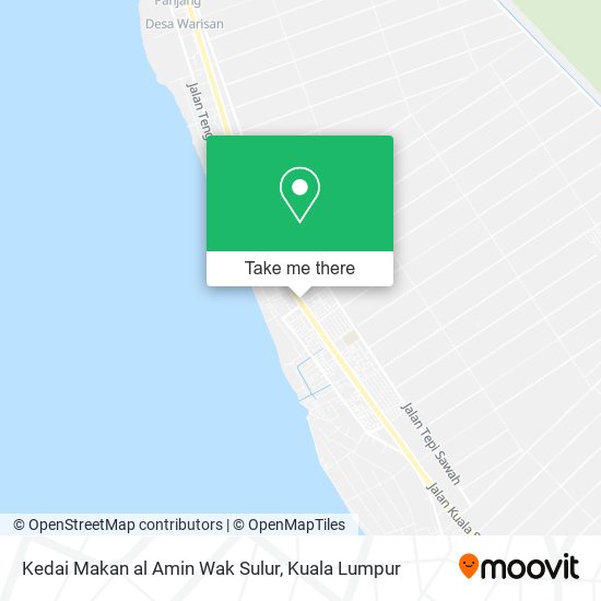 Peta Kedai Makan al Amin Wak Sulur
