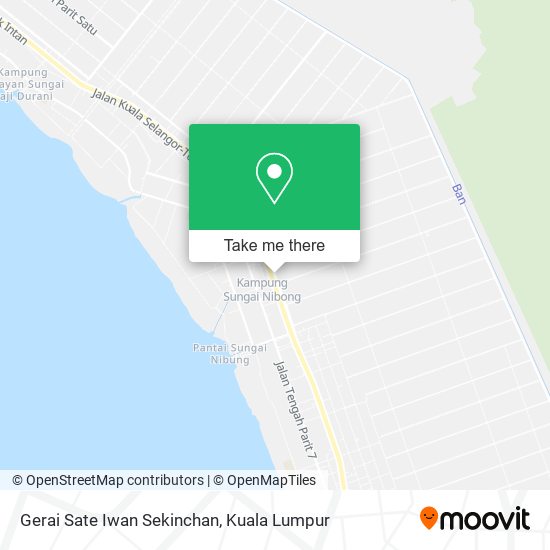 Gerai Sate Iwan Sekinchan map