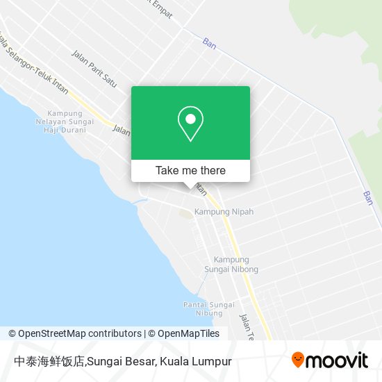 中泰海鲜饭店,Sungai Besar map