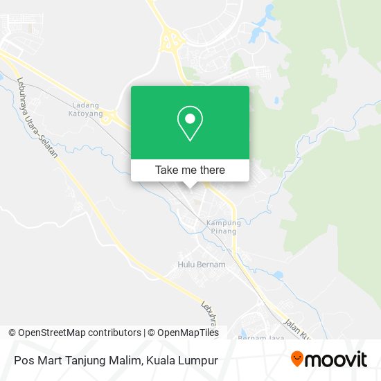 Pos Mart Tanjung Malim map