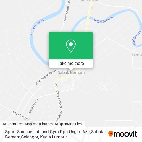 Peta Sport Science Lab and Gym Ppu-Ungku Aziz,Sabak Bernam,Selangor