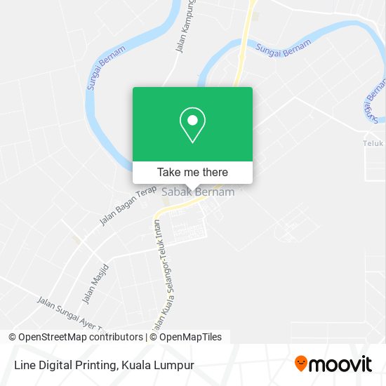 Line Digital Printing map