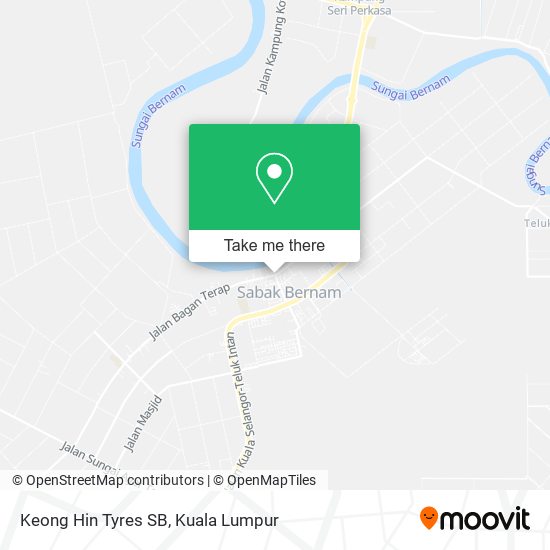 Peta Keong Hin Tyres SB
