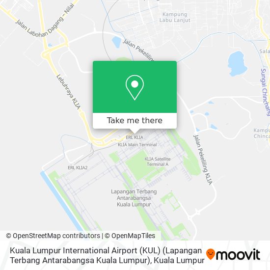 Kuala Lumpur International Airport (KUL) (Lapangan Terbang Antarabangsa Kuala Lumpur) map