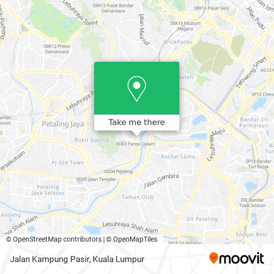 Peta Jalan Kampung Pasir