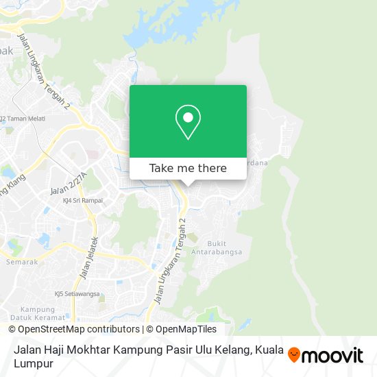 Peta Jalan Haji Mokhtar Kampung Pasir Ulu Kelang