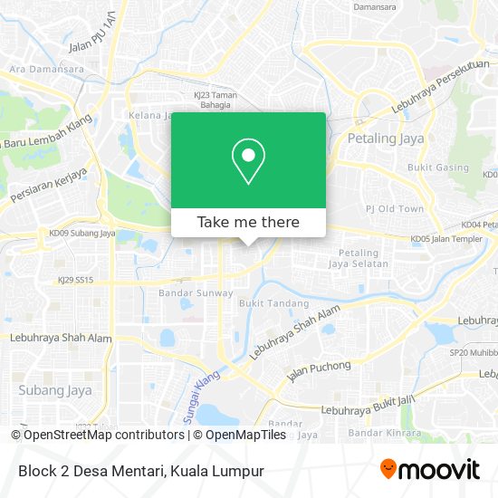 Block 2 Desa Mentari map