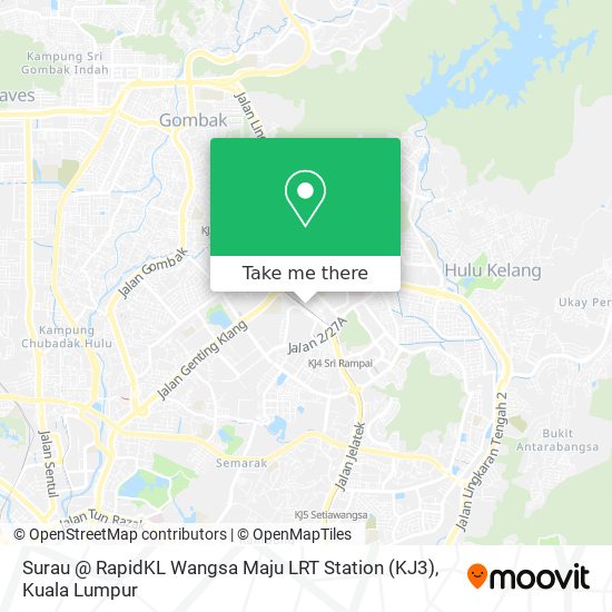 Peta Surau @ RapidKL Wangsa Maju LRT Station (KJ3)