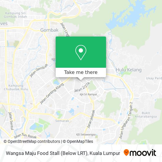 Peta Wangsa Maju Food Stall (Below LRT)