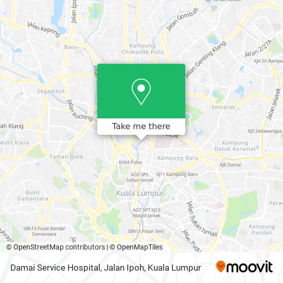Damai Service Hospital, Jalan Ipoh map