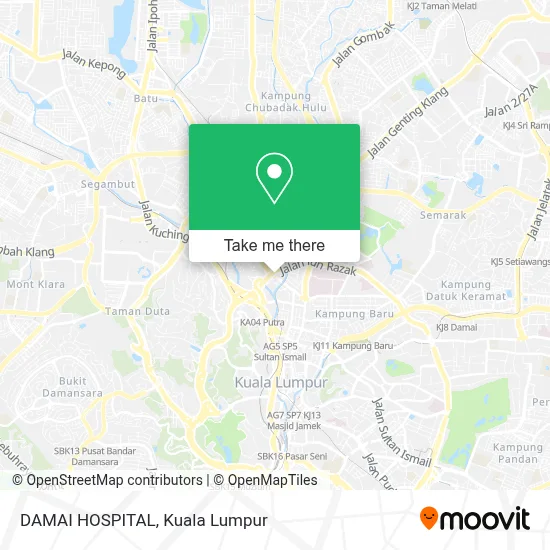 DAMAI HOSPITAL map