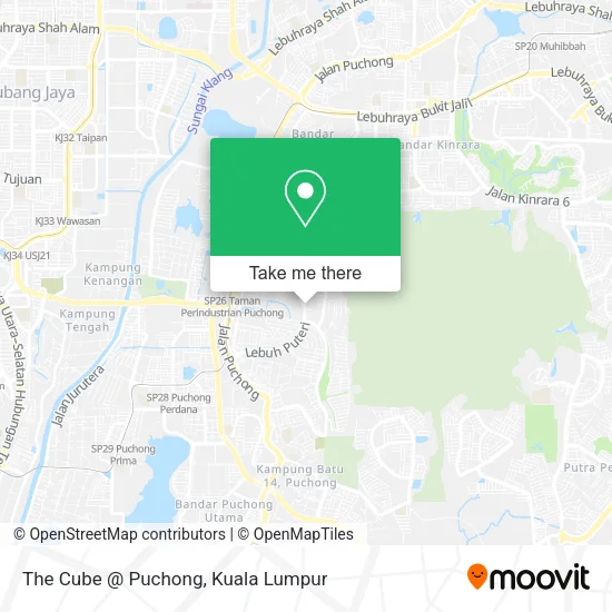 The Cube @ Puchong map