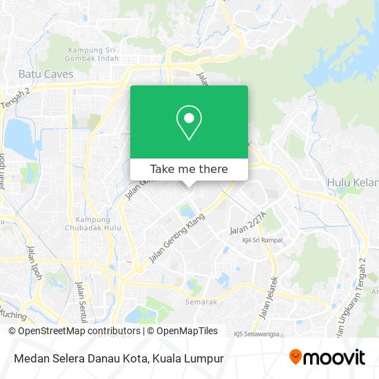 Peta Medan Selera Danau Kota