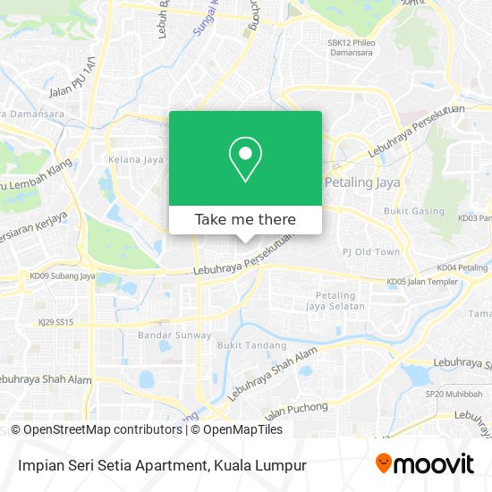 Impian Seri Setia Apartment map