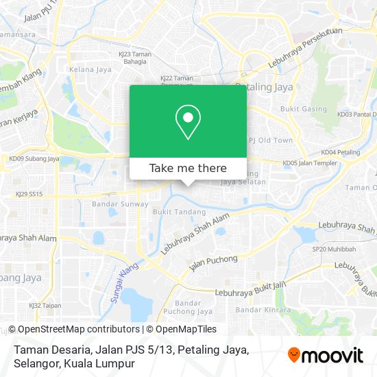 Taman Desaria, Jalan PJS 5 / 13, Petaling Jaya, Selangor map