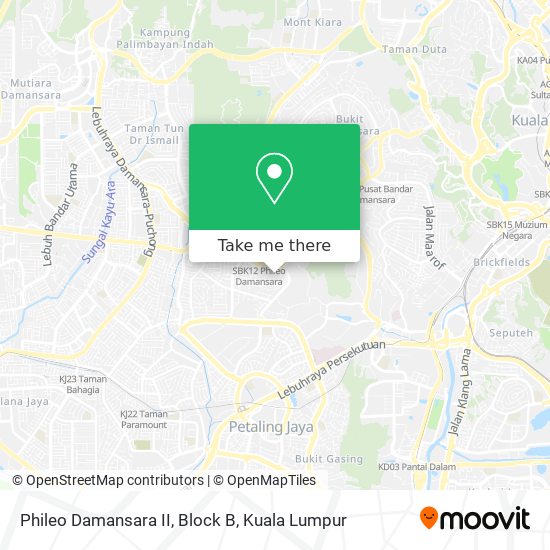 Phileo Damansara II, Block B map