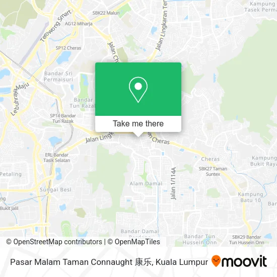 Pasar Malam Taman Connaught 康乐 map