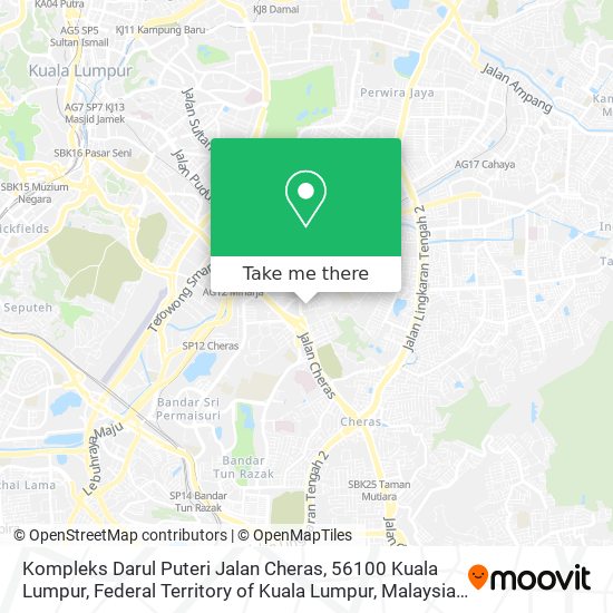 Kompleks Darul Puteri Jalan Cheras, 56100 Kuala Lumpur, Federal Territory of Kuala Lumpur, Malaysia map