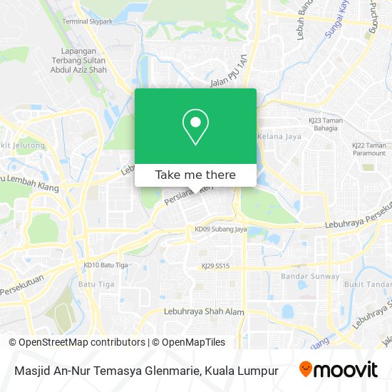 Masjid An-Nur Temasya Glenmarie map