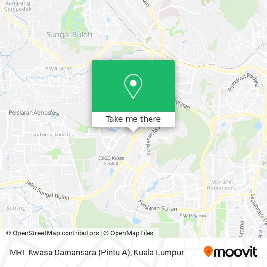 MRT Kwasa Damansara (Pintu A) map